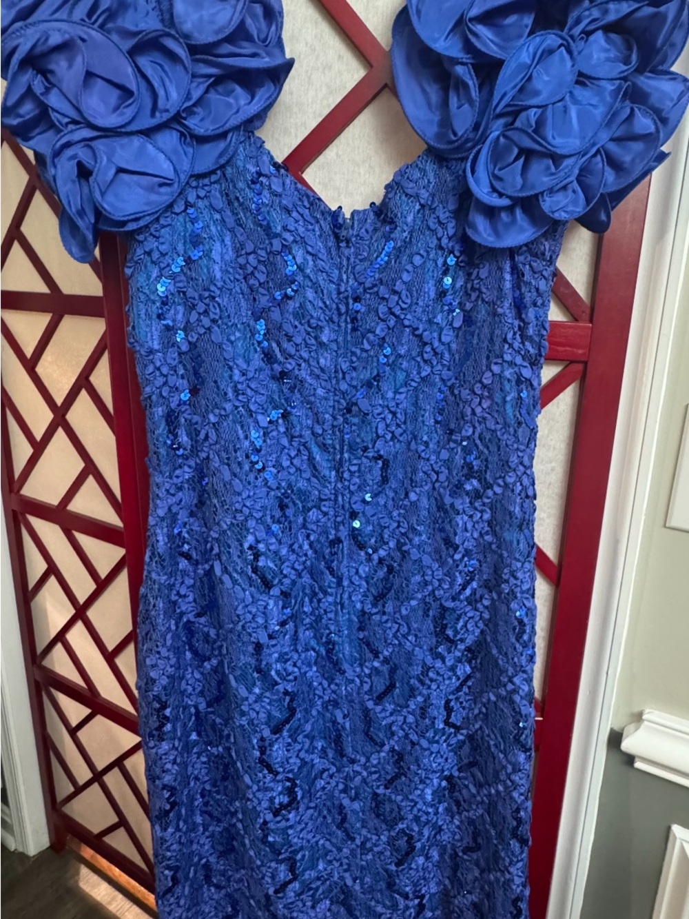 Jack by BB Dakota Royal Blue Sequin Lace Dress